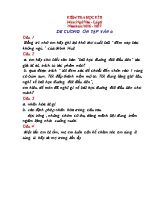 Đề cương ôn tập học kỳ II môn Ngữ văn Lớp 6 - Năm học 2016-2017